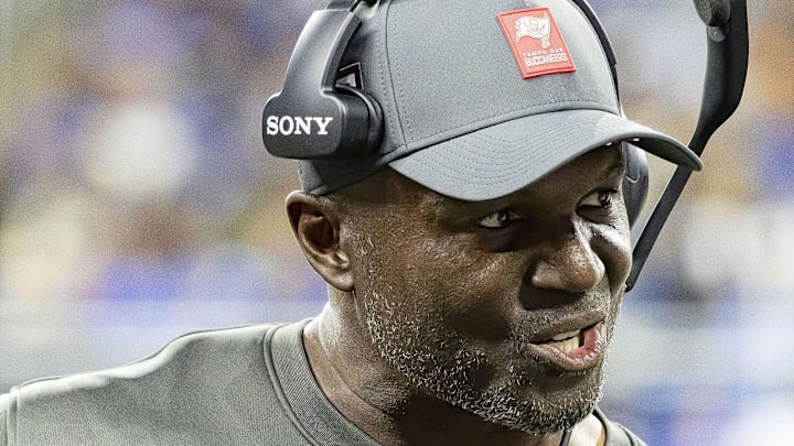 Tampa Bay Buccaneers head coach Todd Bowles threw a key player under the bus after the team's latest loss. (Mandatory Credit: David Reginek-Imagn Images)