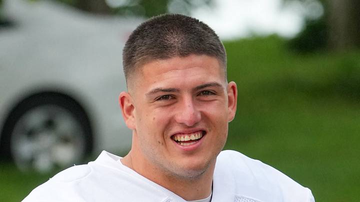 Kansas City Chiefs defensive end George Karlaftis (56)
