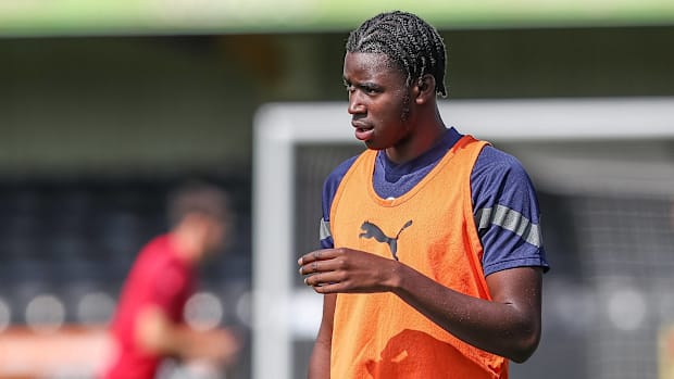 Mo Faal in training. 