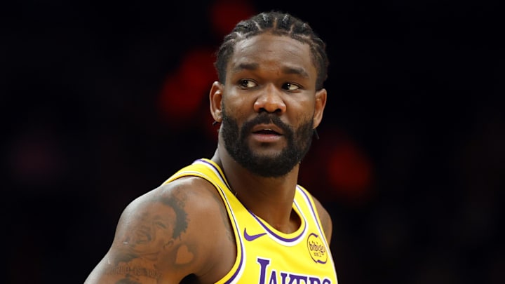 Los Angeles Lakers center Deandre Ayton against the Phoenix Suns at Mortgage Matchup Center.