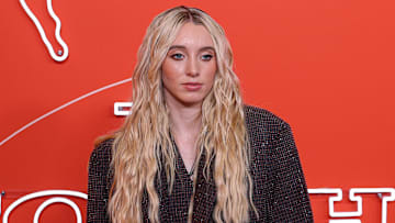 Apr 14, 2025; New York, New York, USA;  Paige Bueckers on the orange carpet before the 2025 WNBA Draft at The Shed at Hudson Yards. Mandatory Credit: Vincent Carchietta-Imagn Images
