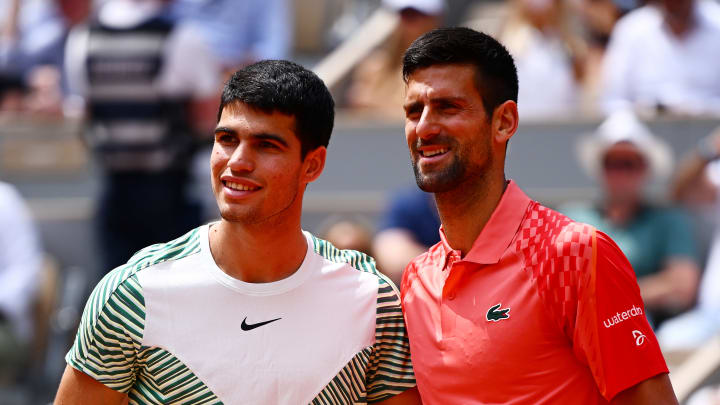 Carlos Alcaraz and Novak Djokovic