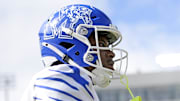 Memphis Tigers defensive back Tahj Ra-El (9) before a game 