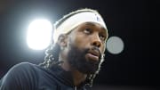 Jan 6, 2024; Philadelphia, Pennsylvania, USA; Philadelphia 76ers guard Patrick Beverley warms up before a game against the Utah Jazz at Wells Fargo Center. 