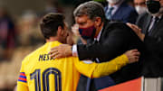 Messi y Laporta comparten una buena relación