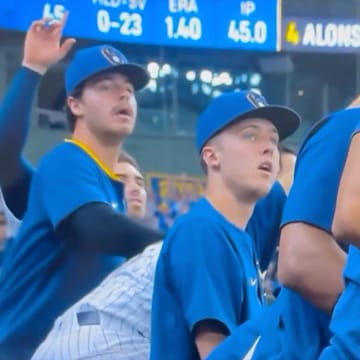 The Brewers dugout was pumped.