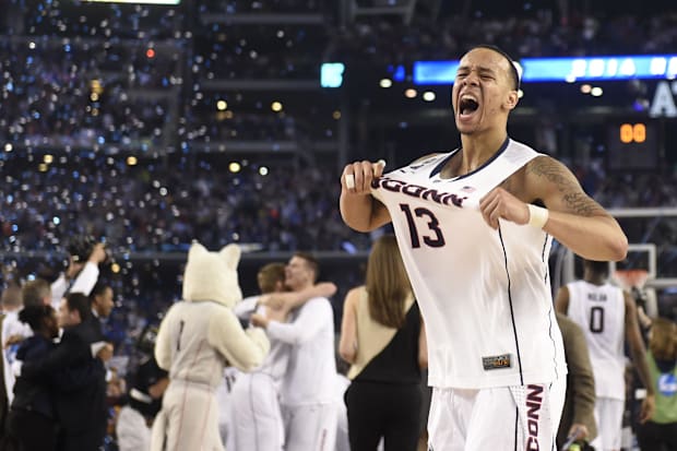 Shabazz Napier (13) celebrates