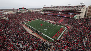 Nov 24, 2023; Lincoln, Nebraska, USA; A general view of the game between the Nebraska Cornhuskers and the Iowa Hawkeyes at Memorial Stadium.