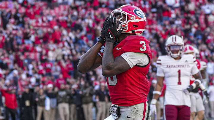 Georgia Bulldogs running back Nate Frazier (3)
