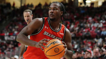 Dec 28, 2023; Lubbock, Texas, USA;  Sam Houston Bearkats guard Davon Barnes (2) works the ball into the paint. 