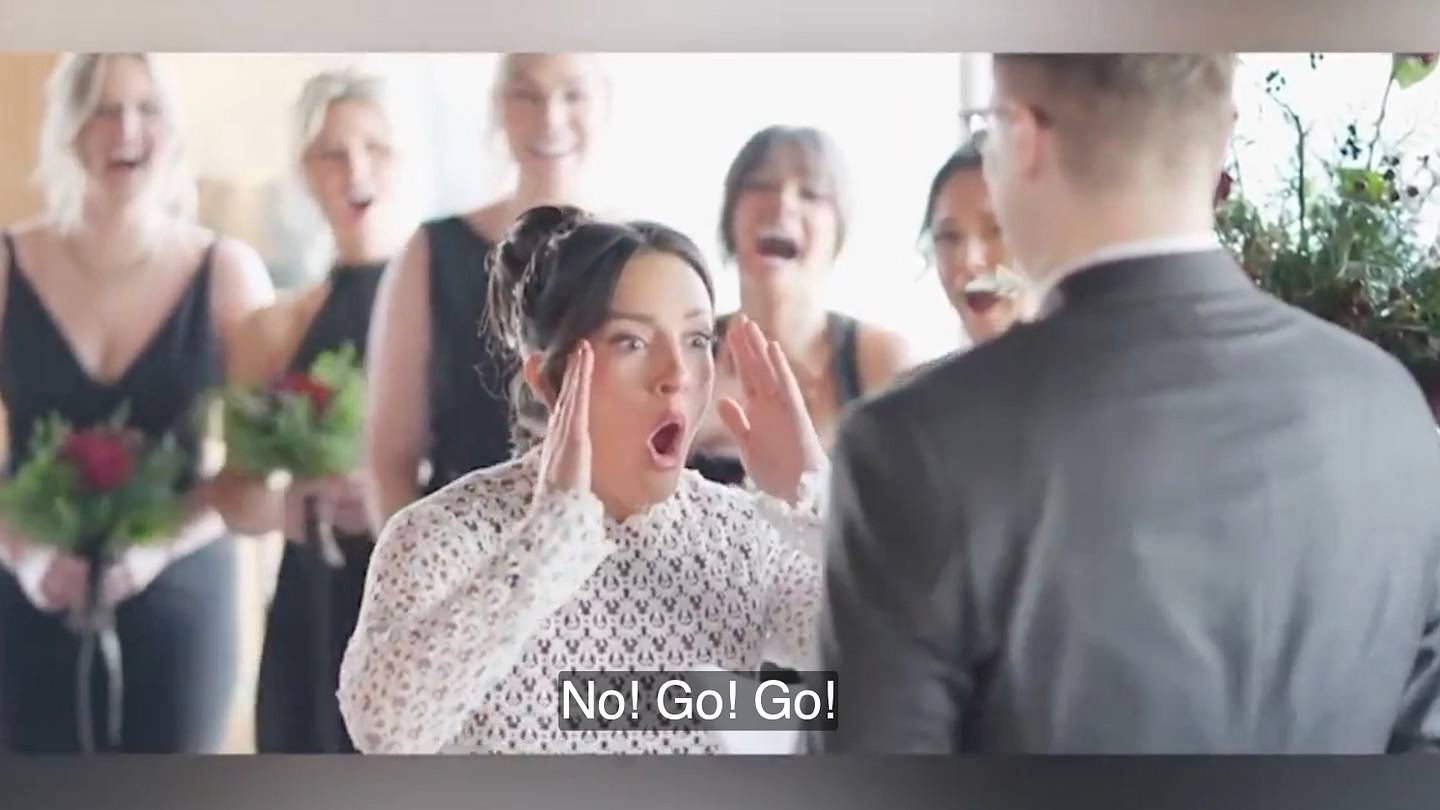 Bride Had Electric Response to Groom Surprising Her With Bills-Ravens ...