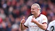Erling Haaland avec Manchester City lors de la victoire face à Nottingham Forest