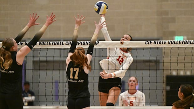 High school girls volleyball, Orange, California, CIF championships