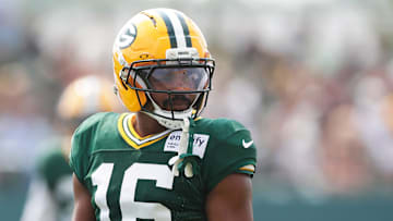 Green Bay Packers cornerback Bo Melton during practice