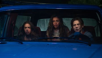 Time Cut. (L-R) Antonia Gentry as Summer, Madison Bailey as Lucy and Griffin Gluck as Quinn in Time Cut