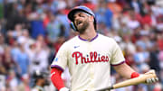 Harper was 4-for-24 before his two-hit day on Sunday. 