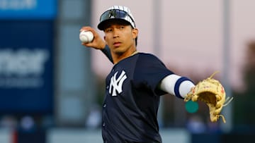 Oswaldo Cabrera pelea por la titularidad de la antesala de los Yankees