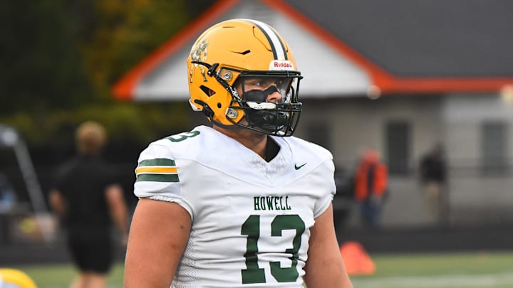 Howell defensive tackle Jackson Pahl is the 2025 Livingston County football Defensive Player of the Year.