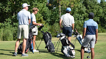 The Destin Sharks beat Seacoast Collegiate High by five strokes in golf on Sept. 10 at Kelly Plantation.