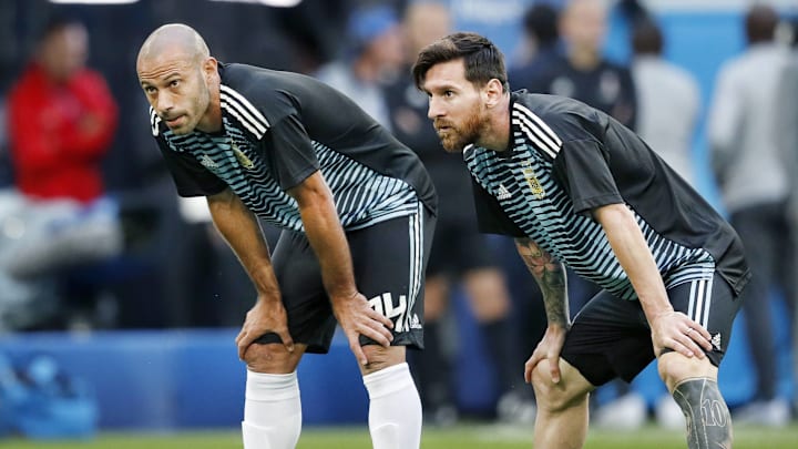 Javier Mascherano (left) and Lionel Messi (right) were Argentina and Barcelona teammates. Javier Mascherano (left) and Lionel Messi (right) were Argentina and Barcelona teammates.
