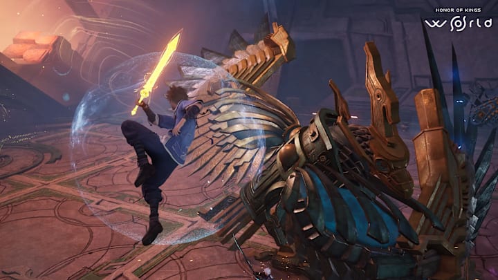 Honor of Kings: World combat screenshot.