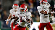 Oct 10, 2025; Fort Collins, Colorado, USA; Fresno State Bulldogs running back Rayshon Luke (2).