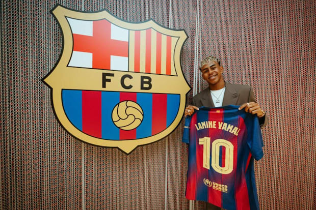 FCバルセロナ LAMINE YAMAL 10番シャツ LAMINE YAMAL #10 UCL Men's home jersey 25/26 FC Barcelona