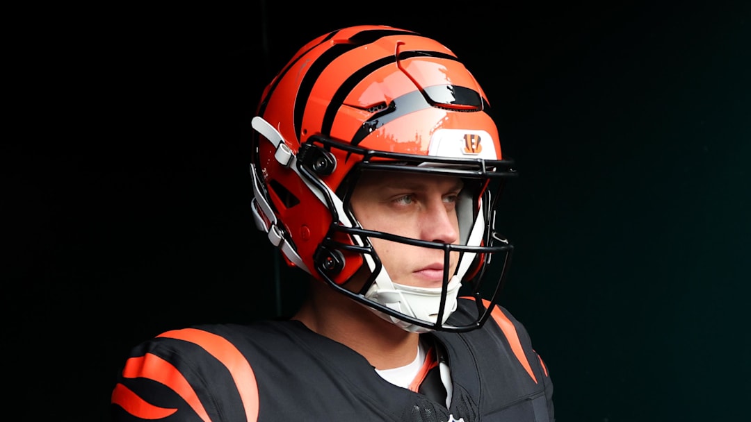 Aug 7, 2025; Philadelphia, Pennsylvania, USA; Cincinnati Bengals quarterback Joe Burrow walks out of the tunnel for a game against the Philadelphia Eagles at Lincoln Financial Field. Mandatory Credit: Bill Streicher-Imagn Images