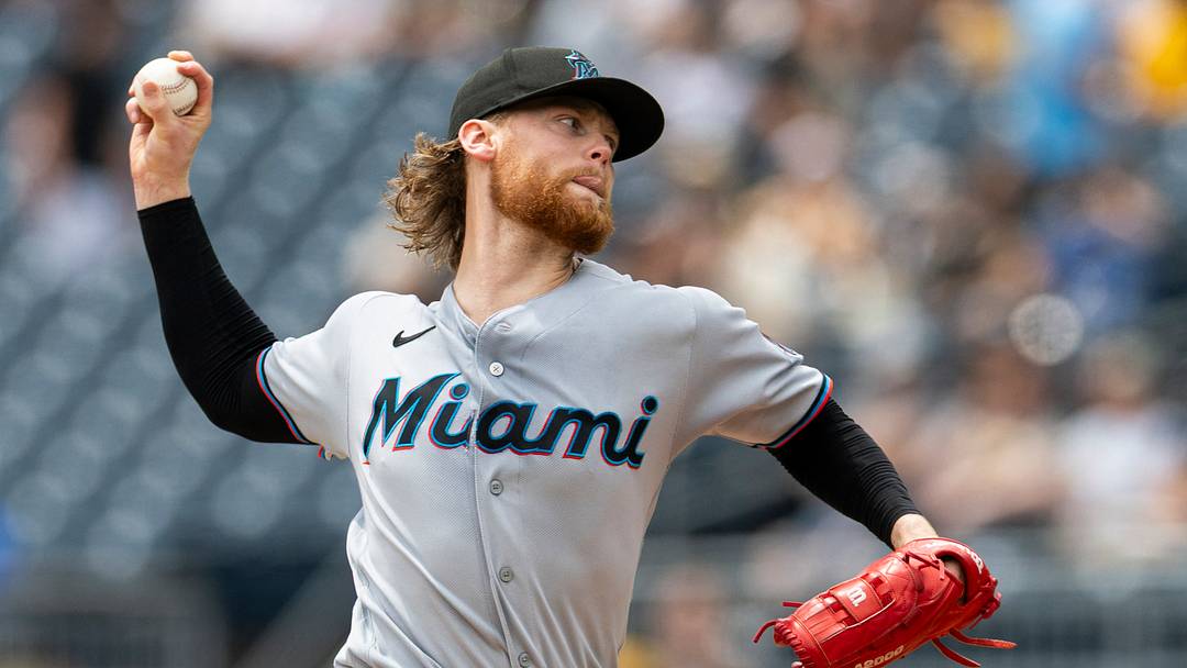 Jun 14, 2026; Pittsburgh, Pennsylvania, USA; Miami Marlins starting pitcher Max Meyer (23) pitches against the Pittsburgh Pirates during the first inning at PNC Park. Mandatory Credit: Scott Galvin-Imagn Images Jun 14, 2026; Pittsburgh, Pennsylvania, USA; Miami Marlins starting pitcher Max Meyer (23) pitches against the Pittsburgh Pirates during the first inning at PNC Park. Mandatory Credit: Scott Galvin-Imagn Images