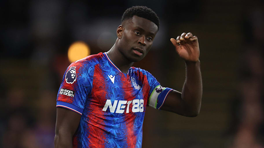 Marc Guéhi captaining Crystal Palace.