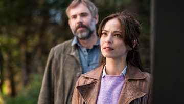 MURDER IN A SMALL TOWN: L-R: Rossif Sutherland and Kristin Kreuk
