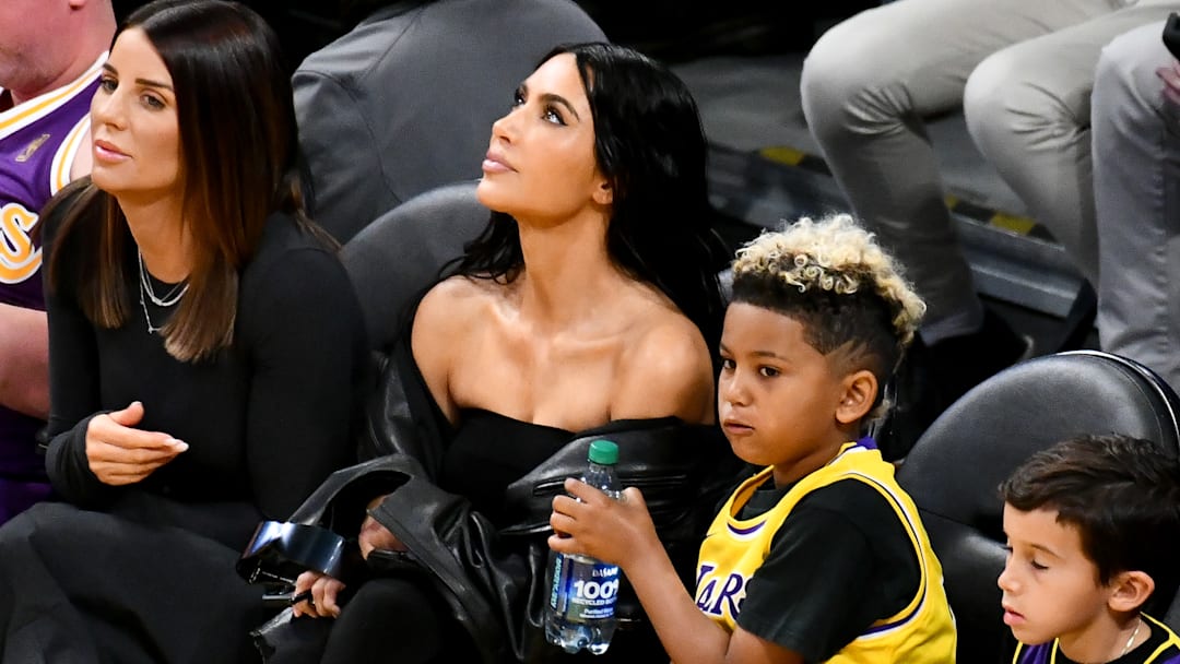 Celebrities At The Los Angeles Lakers Game