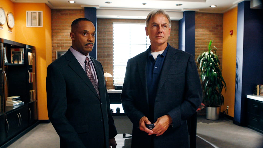 NCIS. L-R: Rocky Carroll and Mark Harmon. Photo: Sonja Flemming/CBS ©2009 CBS BROADCASTING INC. ALL RIGHTS RESERVED