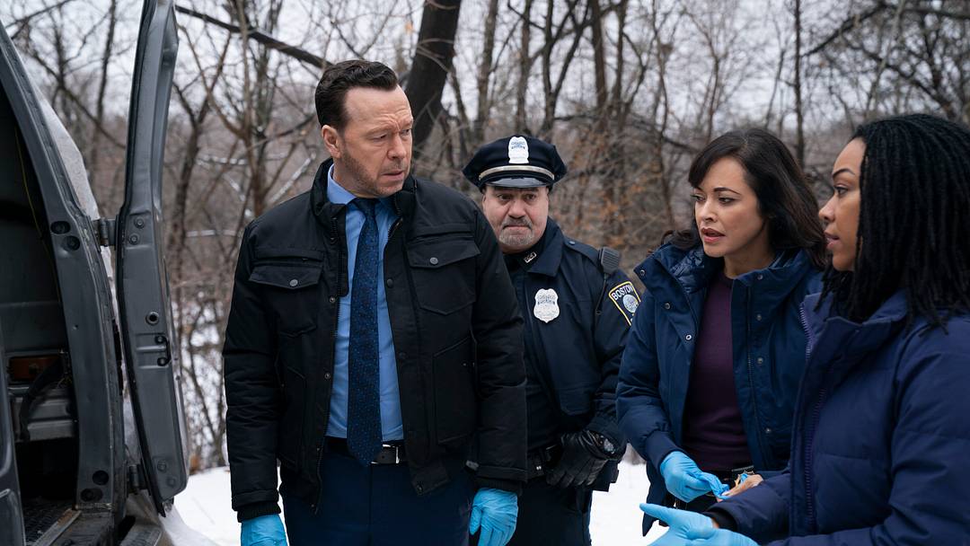 "For Those Who Weren't Heard" -- Coverage of the CBS Original Series BOSTON BLUE, scheduled to air on the CBS Television Network. Pictured L to R: Donnie Wahlberg as Danny Reagan, Marisa Ramirez as Maria Baez and Sonequa Martin-Green as Lena Silver. Photo: John Medland/CBS ©2026 CBS Broadcasting, Inc. All Rights Reserved.