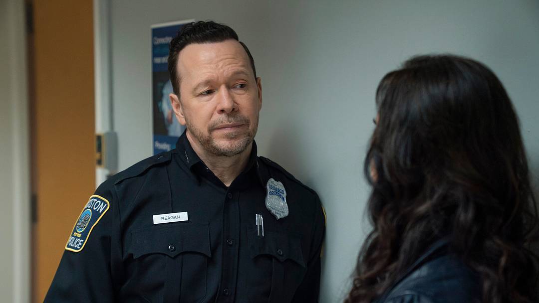 "Patrol" -- Coverage of the CBS Original Series BOSTON BLUE, scheduled to air on the CBS Television Network. Pictured: Donnie Wahlberg as Danny Reagan. "Patrol" -- Coverage of the CBS Original Series BOSTON BLUE, scheduled to air on the CBS Television Network. Pictured: Donnie Wahlberg as Danny Reagan.