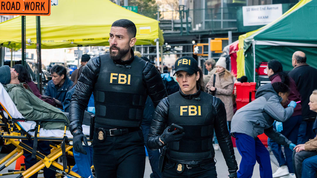 “Wolf Pack” – FBI. Pictured (L-R): Zeeko Zaki as Special Agent Omar Adom ‘OA’ Zidan and Missy Peregrym as Special Agent Maggie Bell. “Wolf Pack” – FBI. Pictured (L-R): Zeeko Zaki as Special Agent Omar Adom ‘OA’ Zidan and Missy Peregrym as Special Agent Maggie Bell.