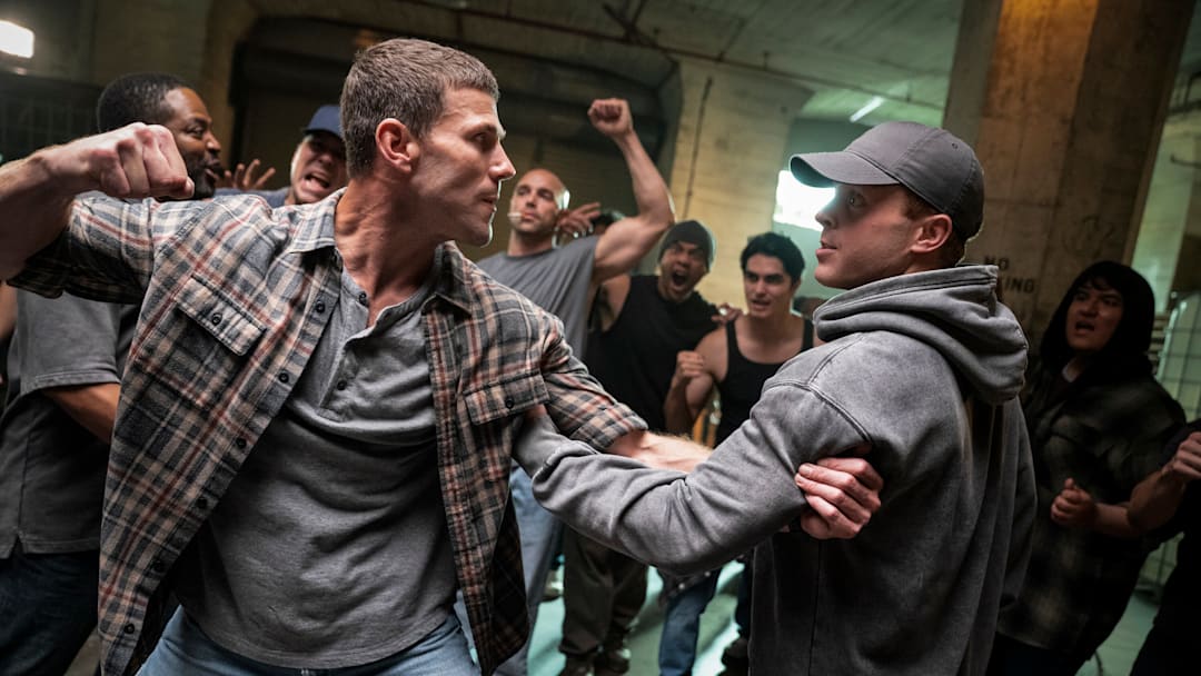 “Happy Birthday” – Pictured (L-R): Austin Stowell as Leroy Jethro Gibbs and Caleb Foote as Bernard “Randy” Randolf. Photo: Erik Voake/CBS ©2025 CBS Broadcasting, Inc. All Rights Reserved. “Happy Birthday” – Pictured (L-R): Austin Stowell as Leroy Jethro Gibbs and Caleb Foote as Bernard “Randy” Randolf. Photo: Erik Voake/CBS ©2025 CBS Broadcasting, Inc. All Rights Reserved.