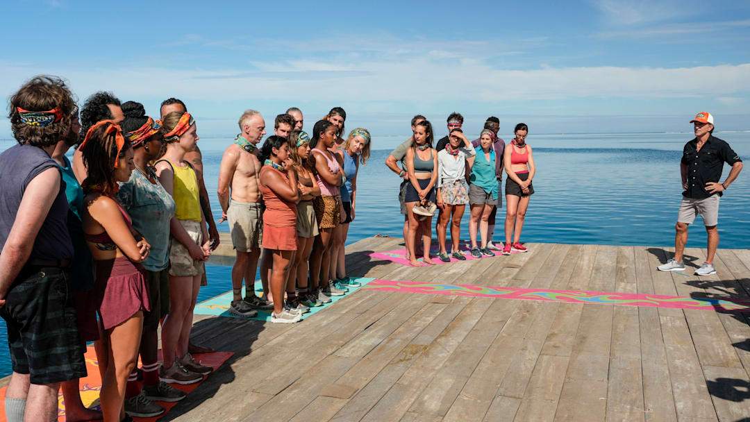 “Therapy Carousel” – Castaways are forced to go back to the drawing board and reassess their alliances. One castaway’s attempt to publicly set the record straight, sends shockwaves through the rest of camp. The reward challenge is a smash hit as tribes must shatter all other’s hopes of coming in first. Then, differences in work ethic cause strain among tribemates on SURVIVOR 50. Photo: Robert Voets/CBS ©2025 CBS Broadcasting, Inc. All Rights Reserved.