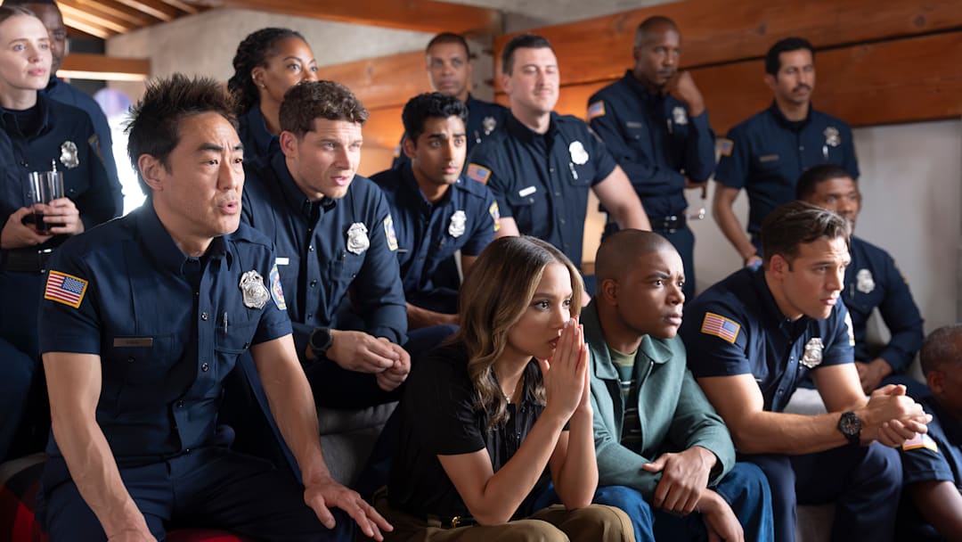 9-1-1 - “Spiraling” - Disney/Christopher Willard
KENNETH CHOI, OLIVER STARK, ANIRUDH PISHARODY, CORINNE MASSIAH, ELIJAH M. COOPER, RYAN GUZMAN