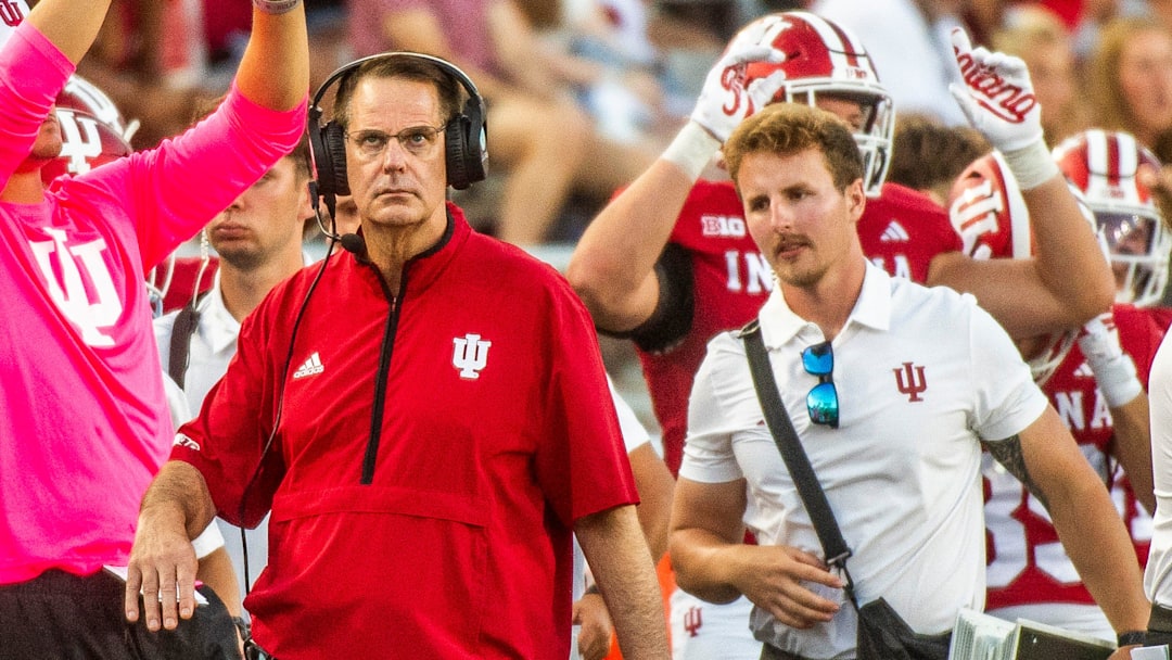 Head Coach Curt Cignetti during the Indiana versus Indiana State football game at Memorial Stadium on Friday, Sept. 12, 2025.