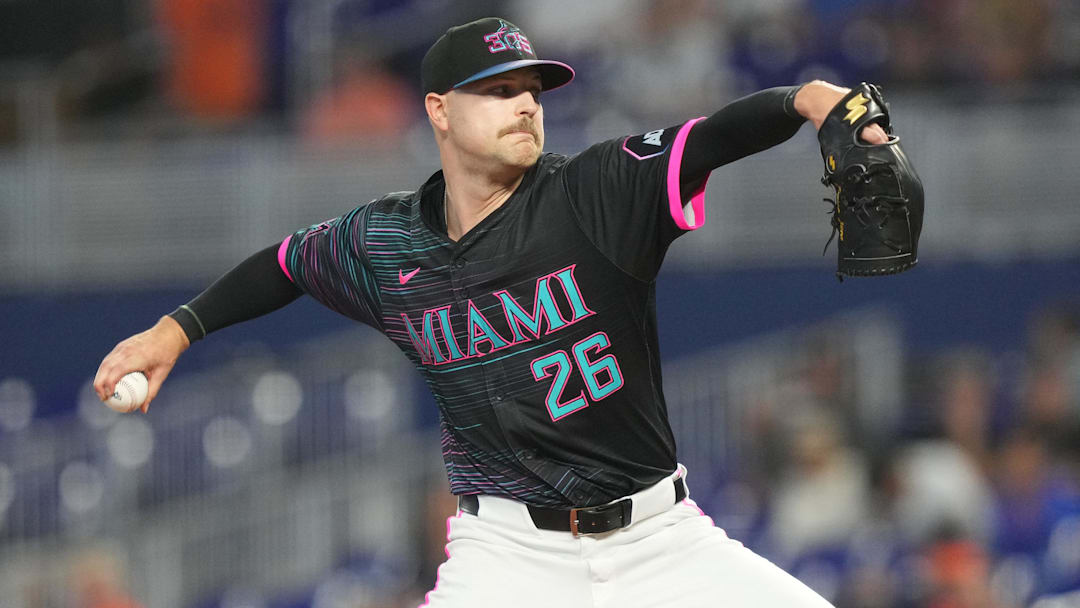 Miami Marlins starting pitcher Janson Junk