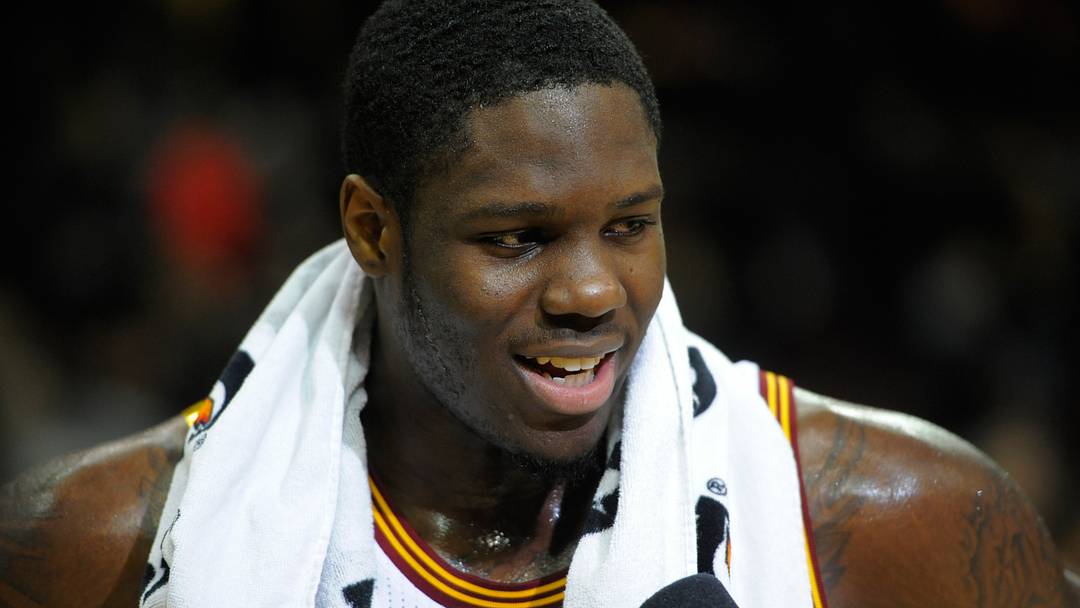 Feb 11, 2014; Cleveland, OH, USA; Cleveland Cavaliers small forward Anthony Bennett (15) after a 109-99 win against the Sacramento Kings at Quicken Loans Arena. Mandatory Credit: David Richard-USA TODAY Sports