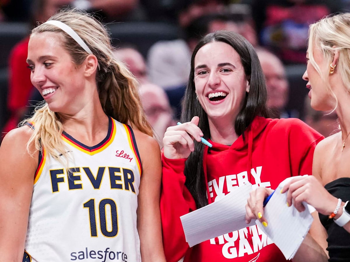 Caitlin Clark, Sophie Cunningham rock nearly identical fits for Fever vs.  Storm game