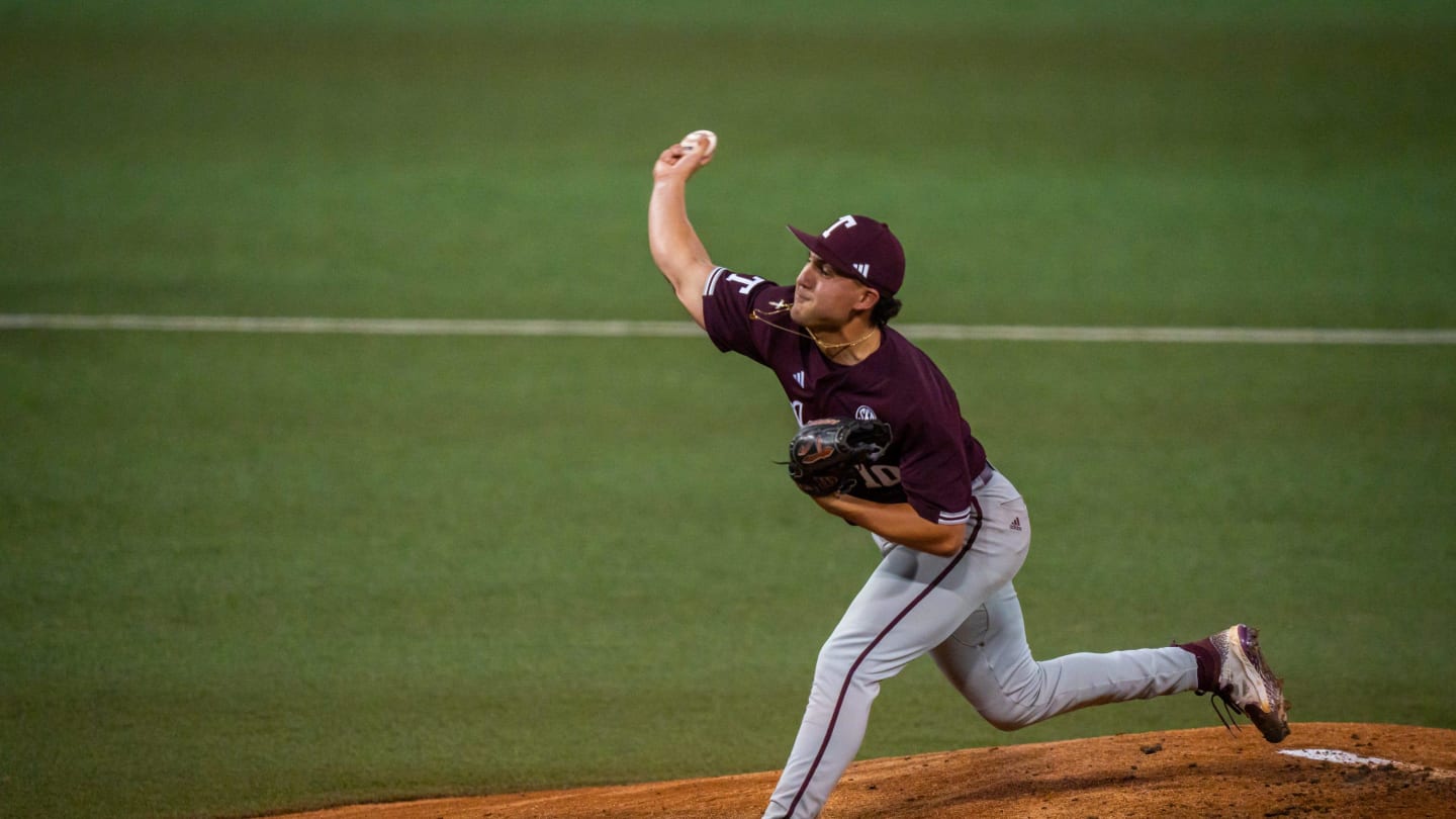 Chris Cortez, best reliever for Texas A&M Baseball, selected by the LA Angels in the MLB draft