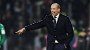Allegri on the touchline