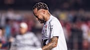 Neymar wasn't happy after Santos' latest defeat.