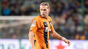 Mykhailo Mudryk of Shakhtar seen in action during the UEFA...