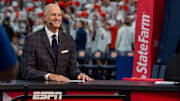 Jay Bilas during ESPN College GameDay broadcast before Auburn Tigers men's basketball takes on Texas A&M