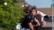 Tokay's Brock Sell's hat flies off as he delivers a pitch during a varsity baseball game at Lincoln in Stockton on Wednesday, Apr.19, 2023.

Bb Tokay Linc 017a