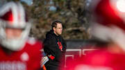 Indiana Head Coach Curt Cignetti during spring football practice on Thursday, April 10, 2025.